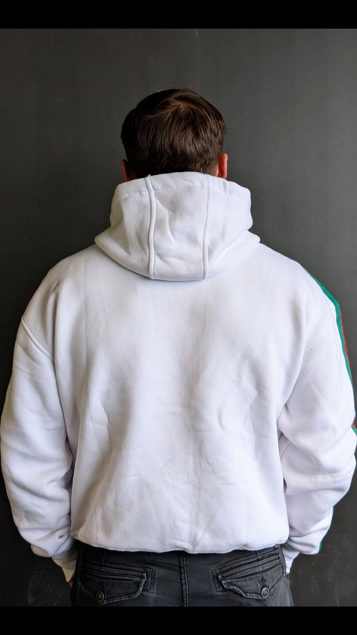DEADSTOCK - Side-Tape Hoodie White