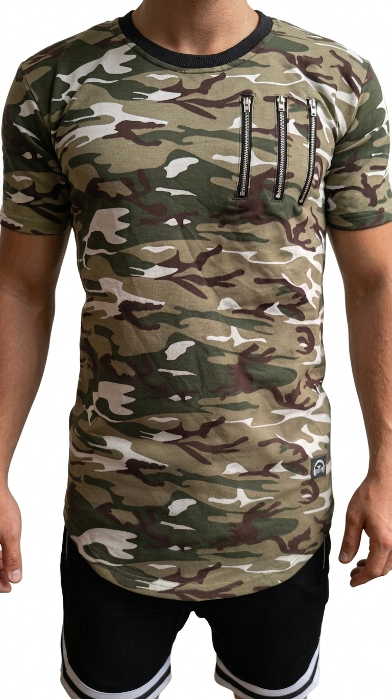 Tactical Camo T-Shirt – Military Green