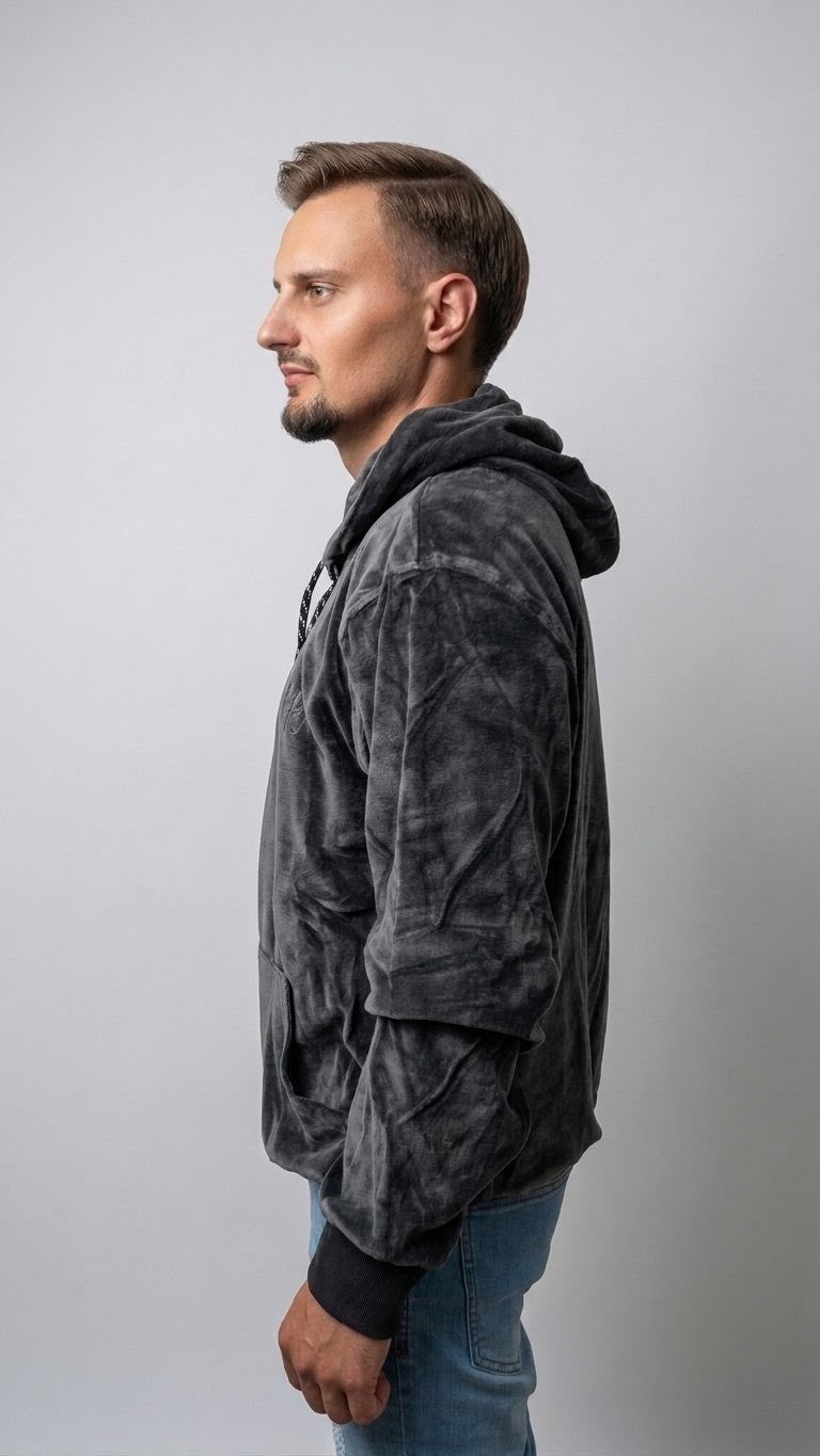 Velvet Essential Hoodie Grey