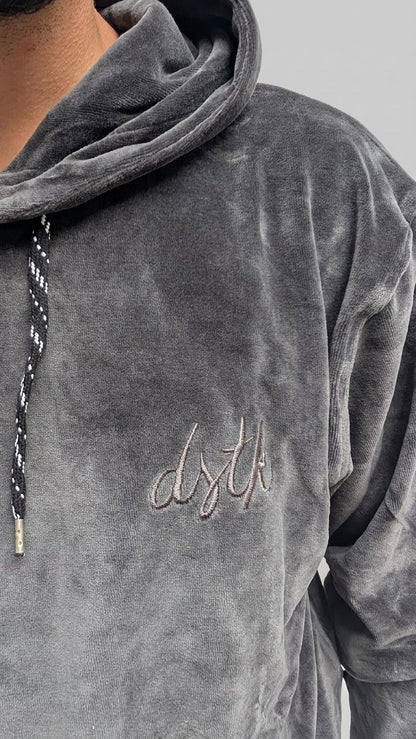 Velvet Essential Hoodie Grey