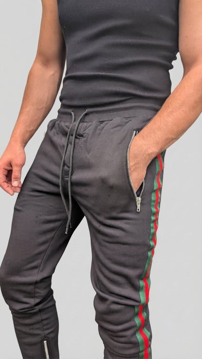 DEADSTOCK - Side-Tape Jogger Black