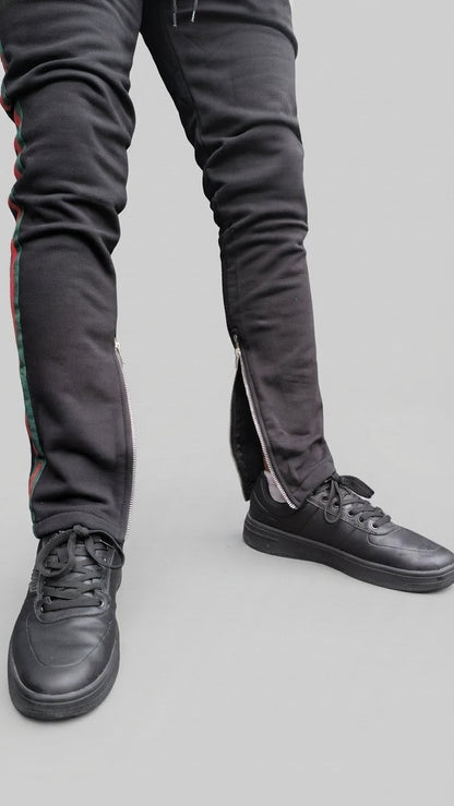 DEADSTOCK - Side-Tape Jogger Black