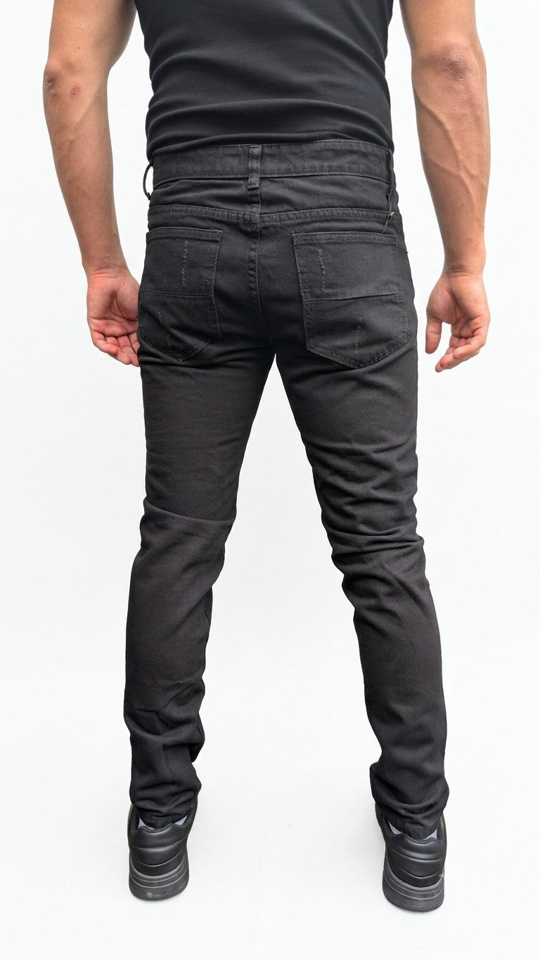 Deadstock Zip Jeans Black