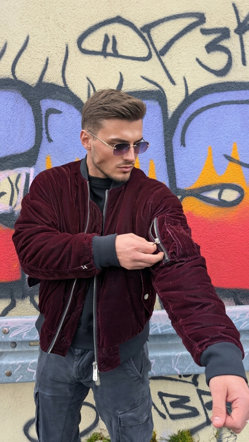 Bordeaux Bomberjacke - VAIPE