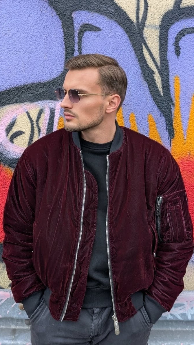 Bordeaux Bomberjacke - VAIPE