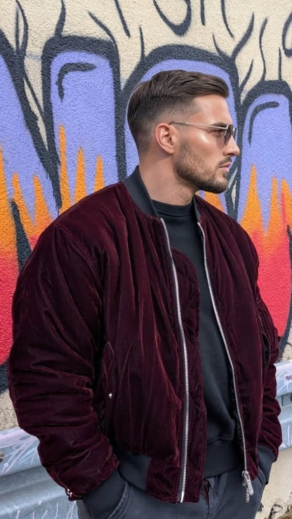 Bordeaux Bomberjacke - VAIPE