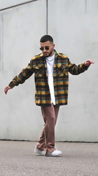 Multicolor Felljacke - DEADSTOCK